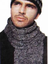 Полосатая шапочка и шарф