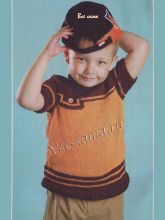 Пуловер с коротенькими рукавами