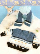 Шарфик и джемперок- снова жаккард