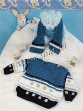 Джемпер и шарф - Морской прибой