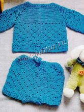 Джемпер и шорты - Ажурные ракушки