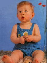 Синий комбинезон