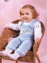 Голубой комбинезан