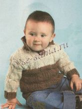 Полувер с отложным воротником