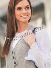 Жилет на пуговицах