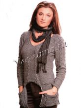 Пуловер с карманами