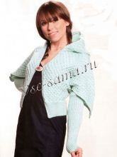 Жакет с капюшоном и нарукавники