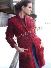 Пальто с ромбами