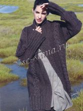 Пальто с широкими планками