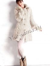 Пальто с косами