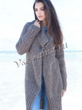 Пальто с большим воротником