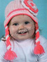 Шапочка с косичками