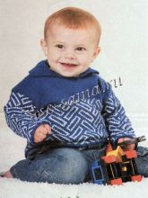 Пуловер с орнаментом