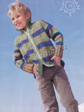 Полосатый жакет на молнии