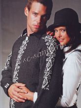 Пуловер с орнаментом