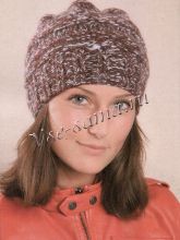 Бордовая шапка