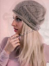 Серая шапочка из мохера