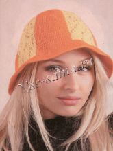 Двухцветная шляпка