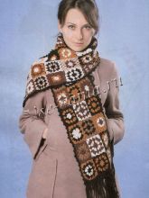 Шарф из квадратов