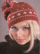 Шапочка с орнаментом