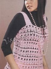 Ажурный топ с цветком