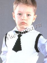 Жилет с галстуком