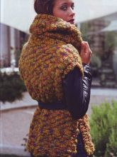 Пончо с капюшоном