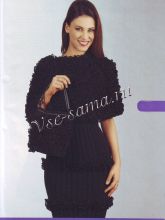 Вечернее платье, накидка и сумочка