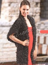 Длинный черный жакет