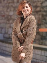 Кардиган с широкими планками