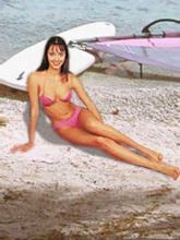 Розовый купальник