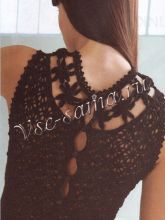 Черное ажурное платье