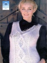 Безрукавка - Белоснежные ромбы