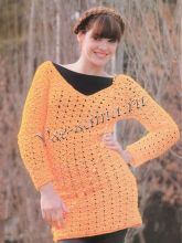 Обаятельная оранжевая туника