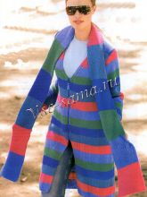 Кардиган и шарф - Выразительные полосы