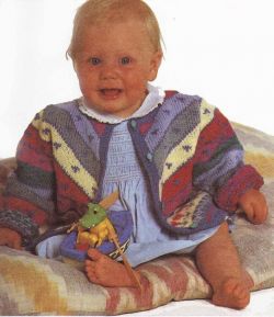 ВСЕ ЦВЕТА РАДУГИ - пуловер и жакет для малыша, 2