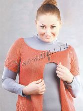 Жакет с узкими полочками