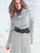 Серое платье