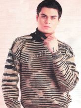 Полосатый мужской свитер