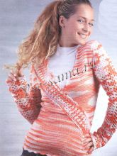 Жакет с запахом и кружевными рукавами