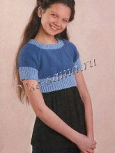 Короткий детский пуловер