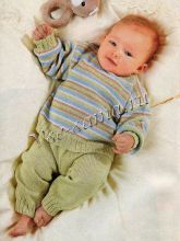 Кофточка в полоску и штанишки