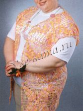 Жилет из квадратных мотивов