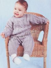 Серый комплект с косами