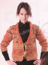 Жакет с завязками из атласной ленты