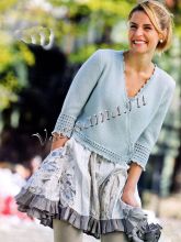 Жакет с ажурной отделкой