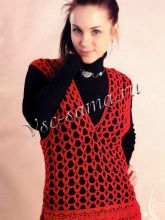 Ажурная туника с разрезами