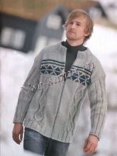 Серый жакет с узором