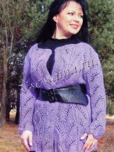 Сиреневый кардиган