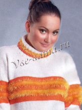 Свитер с пушистой отделкой